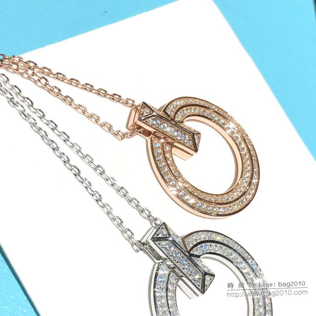 Tiffany純銀飾品 蒂芙尼女士專櫃爆款Atlas羅馬字母圓圈項鏈  zgt1686